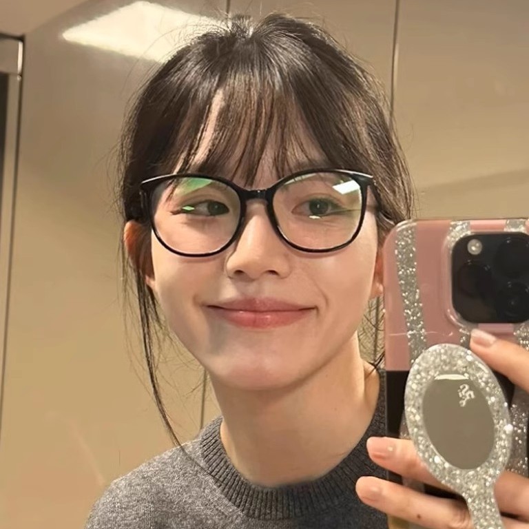 小香风素颜神器黑框眼镜近视女可配度数超轻防蓝光辐射眼睛框镜架|undefined
