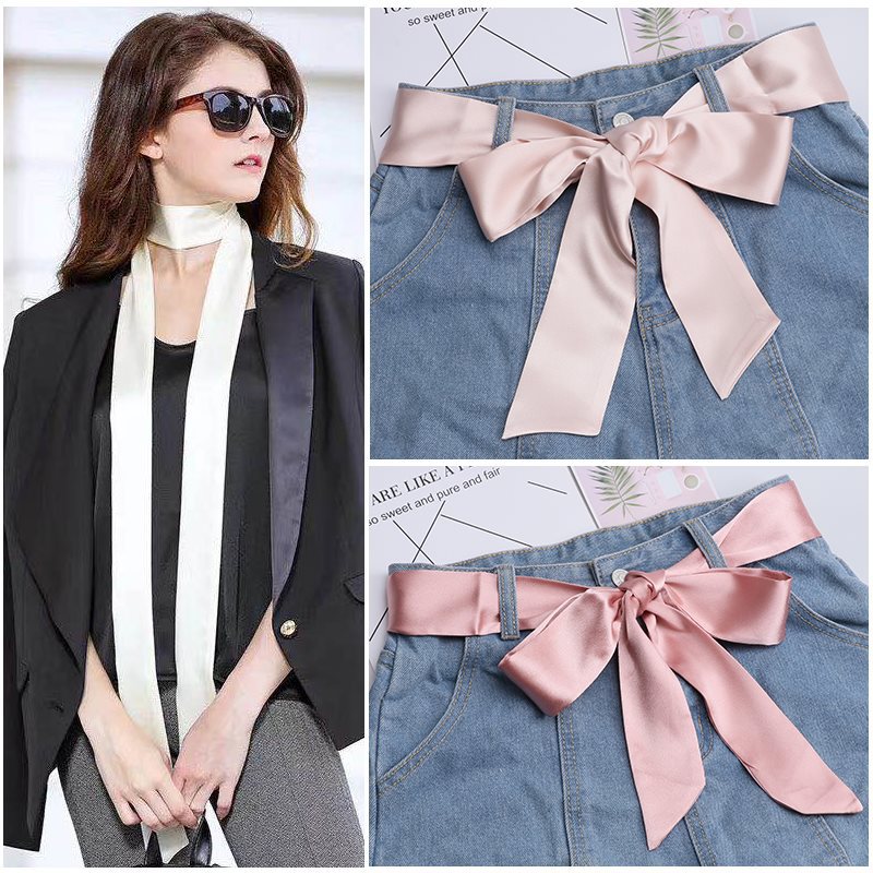 Fashionable solid color extra-long hair band