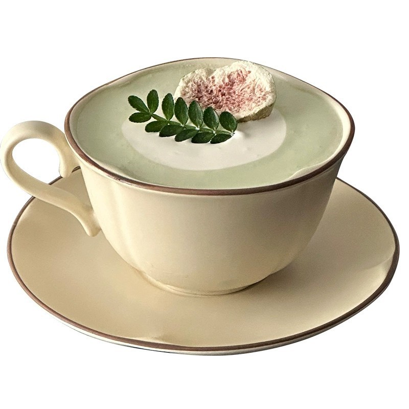 复古咖啡杯高级感马克陶瓷杯碟套装设计感小众拿铁杯拉花杯水杯|undefined