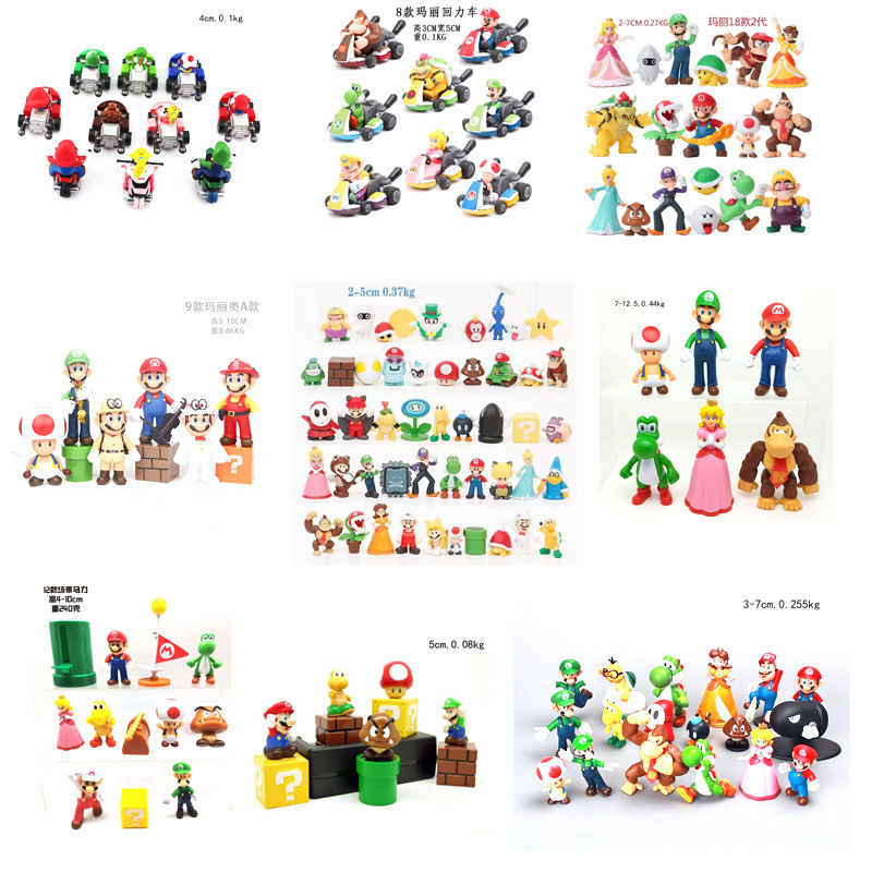 Super Mary O'Mario's Embankment Yoshi Mushroom Man Qi Princess Louie Handmade Doll Ornaments