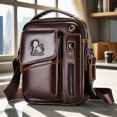 J 19499 Leather Shoulder Crossbody Bag 牛皮单肩斜挎包