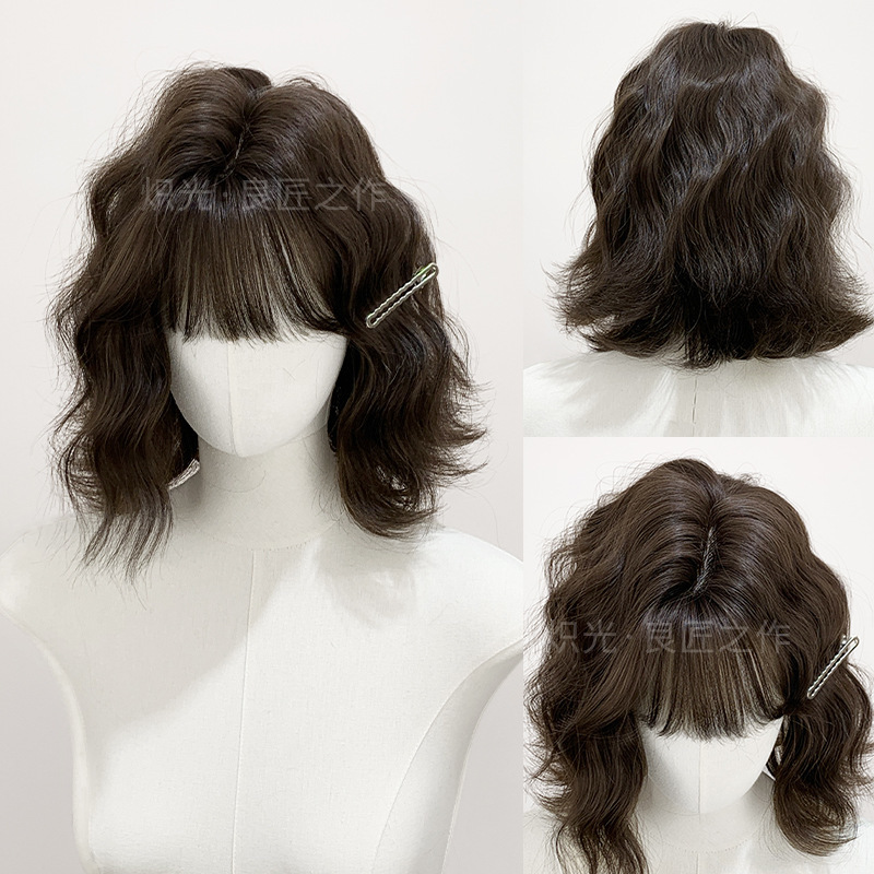 Blazing Wig Women Lolita Short Curly Hair Wool Curly Short Hair Women Lazy Roll Fashion Full Head Cover Wholesale Cross Border