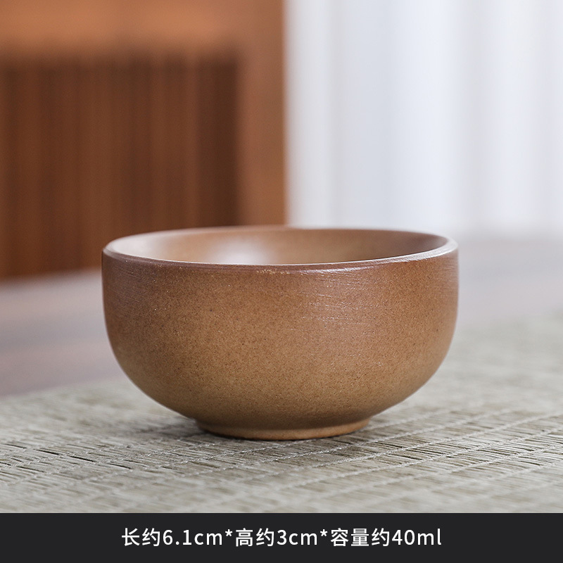 [Round cup] Stoneware tea cup about 40ml