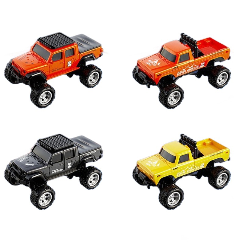 Nuevo escritorio 1: 64 mini coche de control remoto juguete para niños doble cara de control manejo de coche modelo rc juguete para niños