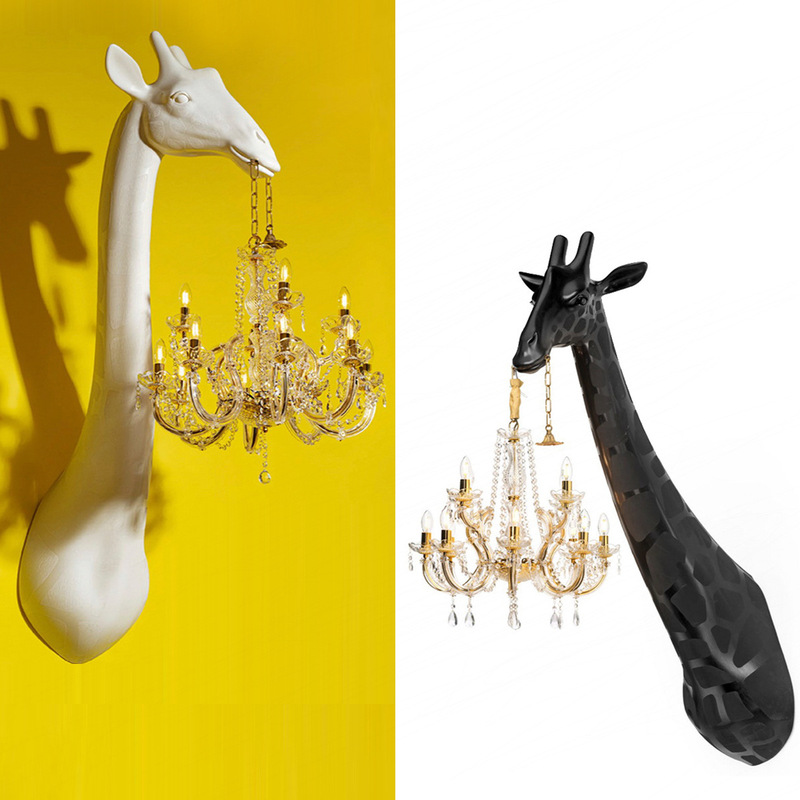 Nordic Giraffe Wall Lamp Living Room Bedroom Bedside Hotel Entrance Decoration Personality Creative Art Designer New