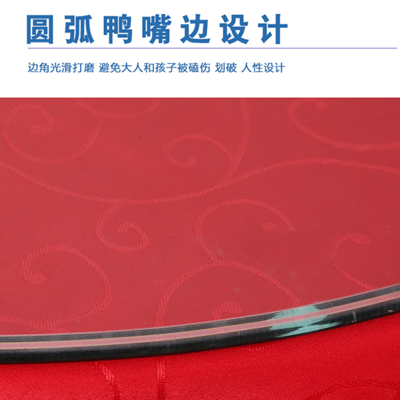 JG mesa redonda vidrio templado para el hogar hecho a medida redondo giratorio mesa de té transparente mesa de comedor mesa giratoria