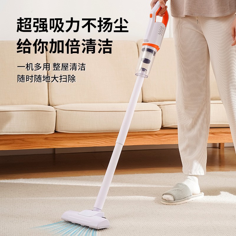 Wholesale small wireless vacuum cleaner household handheld large suction silent powerful car charging mite remover vacuum cleaner