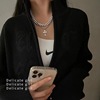 Brand small design necklace hip-hop style, chain for key bag , light luxury style, trend of season, European style