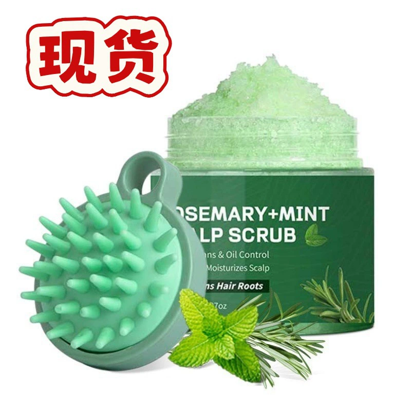 Rosemary Scalp Scrub-Mint Oi Розмарин Скальп Скальп Очистка кожи головы Отшелушивание