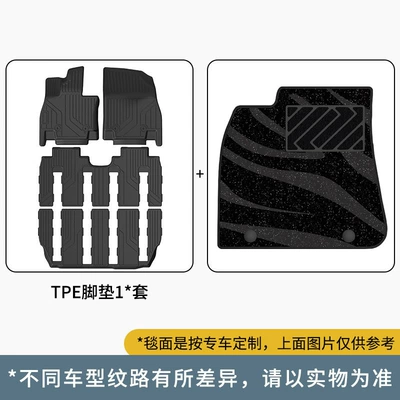 Floor Mats, Environmentally Friendly Wholesale, Modelə uyğun ayaqaltı - bmw-x7-6-seater-19-25-models-single-layer-foot-pad-galaxy-blanket-surface