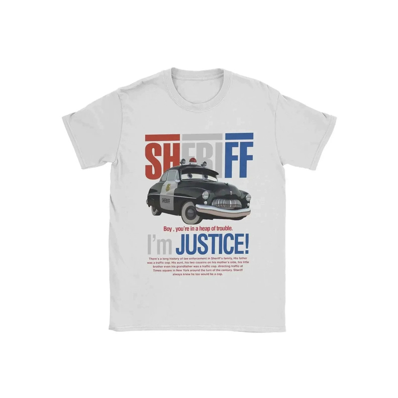 Unisex Car-themed "I'm Lightning McQueen" T-shirt, Cotton Short Sleeve Round Neck, Sally Carrera 3D Print T-shirt