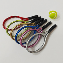 创意迷你网球钥匙扣配件仿真立体工艺网球配饰挂饰小礼品批发厂新