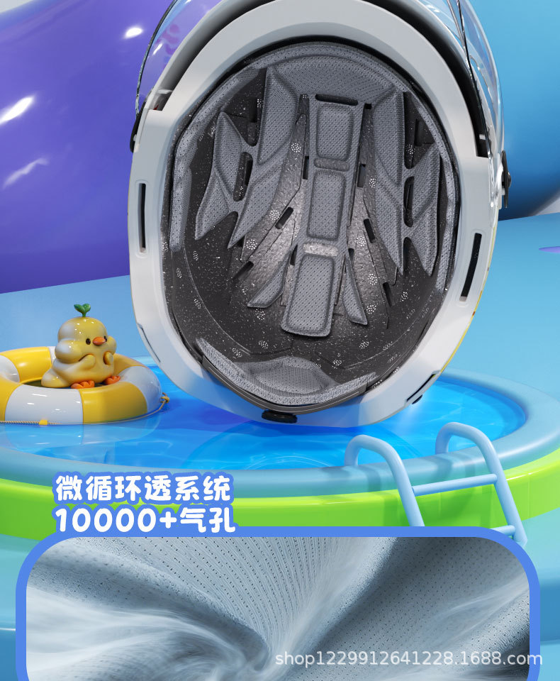 Mustang 3C Certified Kidsren's Helmet for Boys and Girls in Summer and All Seasons, Cute Kidsren's Electric Motorcycle Helmet