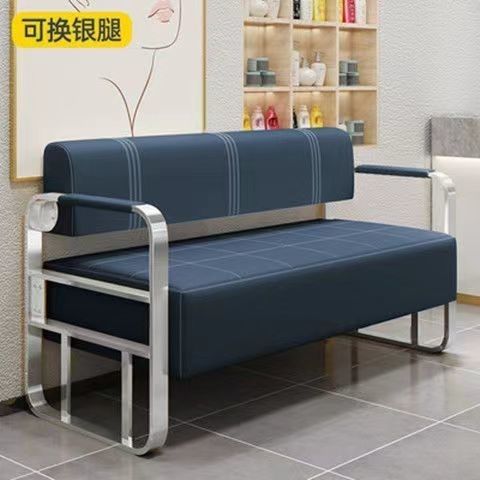 Barbería en línea sofá silla de espera salón de peluquería de uñas sala de estar sofá silla de espera de moda image 12