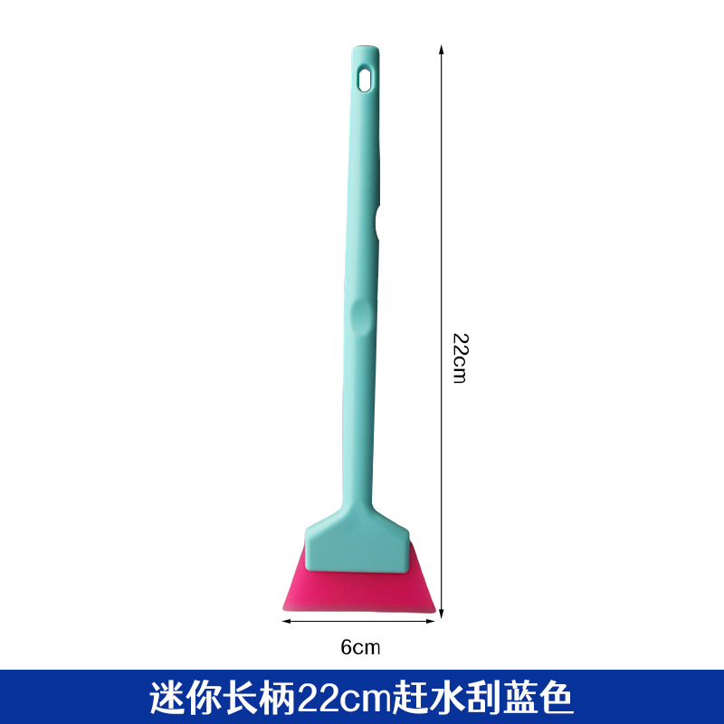 Mini small window scraper with long blue handle