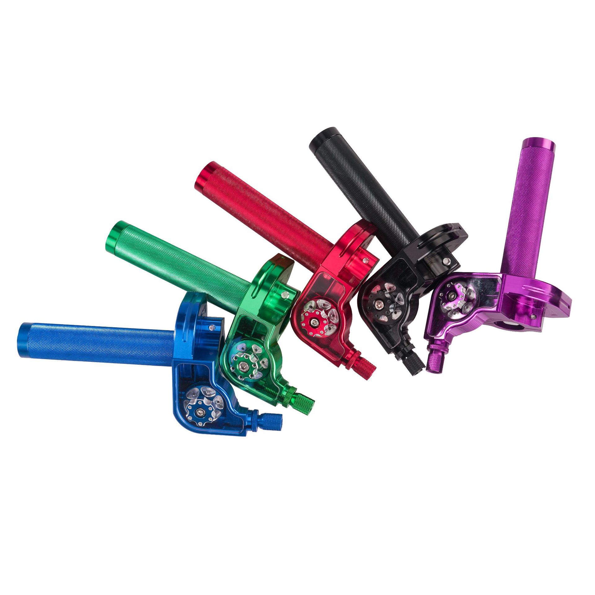 Motocicleta de todoterreno modificada acelerador de aleación de aluminio CRQ Zhenglin motor motor grande tornillo de aceite ajustable guía de giro visual