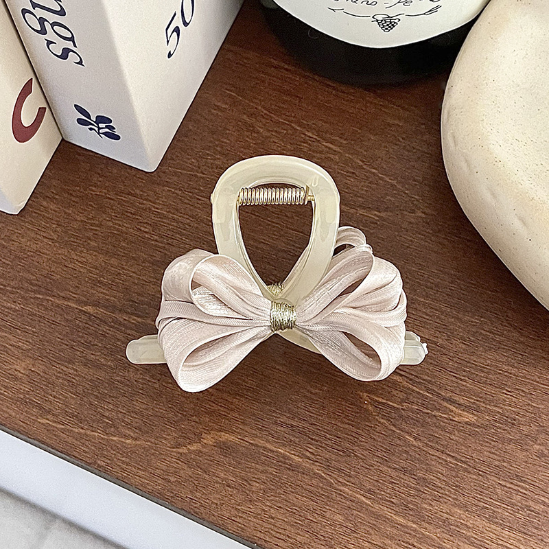 Escapar de la princesa cabeza negro de doble cara arco clip de otoño e invierno de las mujeres de la espalda Cabeza horquilla grande tiburón clip accesorios para el cabello