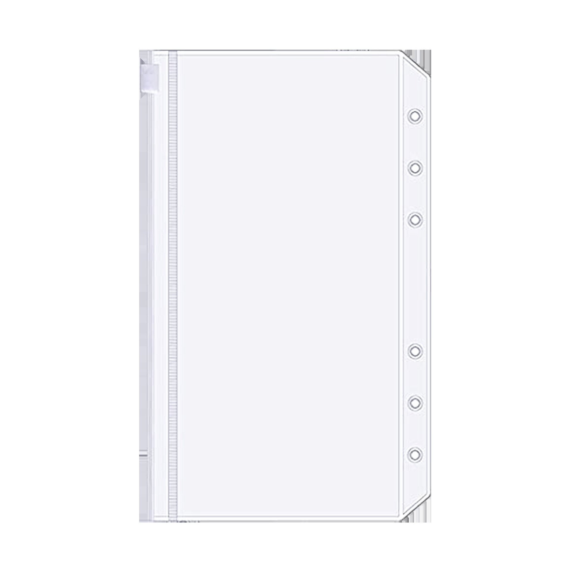 A6ジッパー袋pvc透明袋a5収納書類袋資料袋メモ帳名刺帳a7ルーズリーフ袋