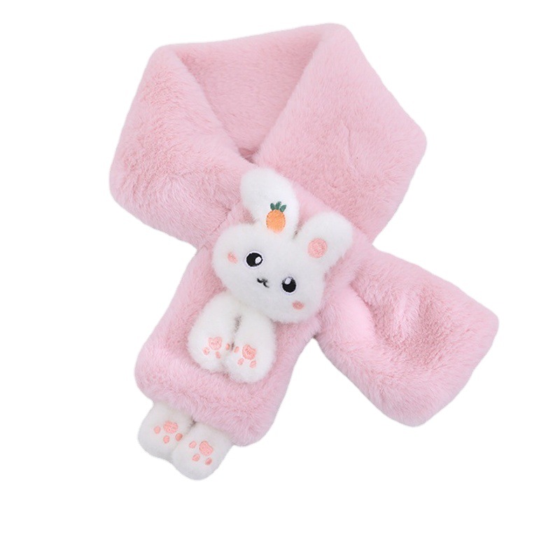 Children's Scarf 2025 New Cartoon Baby Scarf for Boys and Girls Warm Thickened Plush Scarf for Children