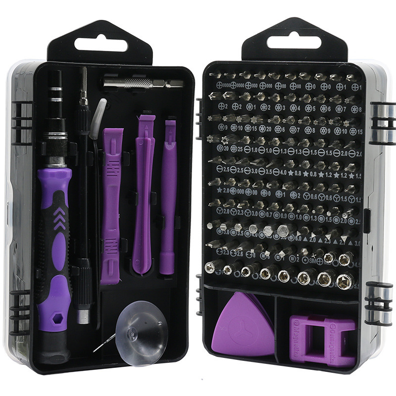 115 in one screwdriver set high edition (purple black)
