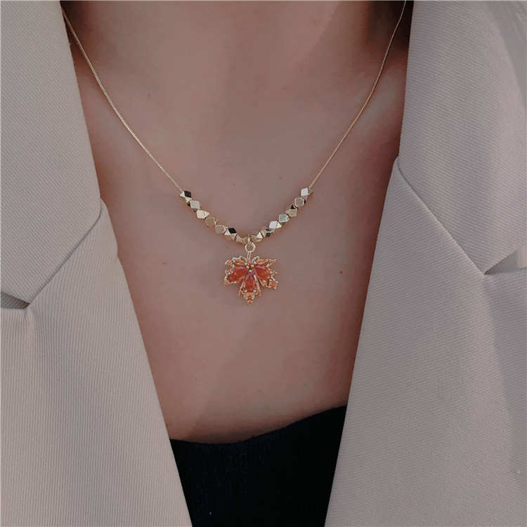 Fashion Leaf Copper Inlay Zircon Earrings 1 Piece