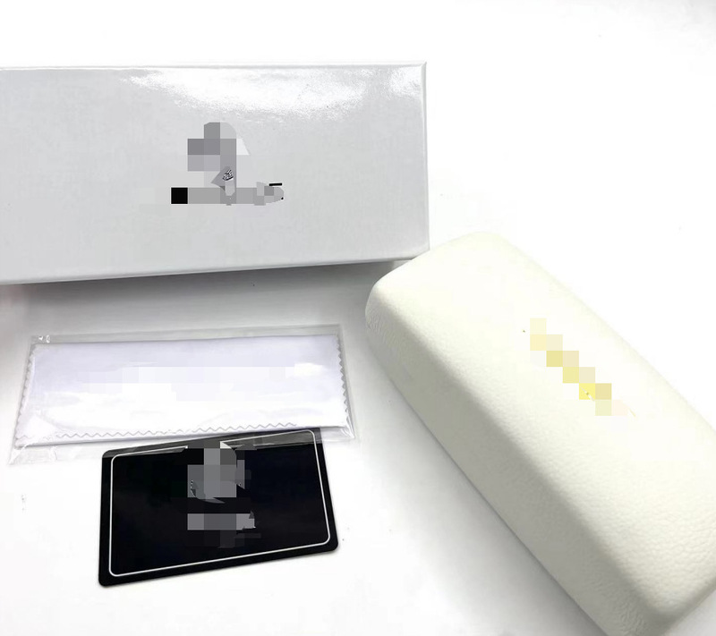 蓝色手工款品牌万家套装眼镜盒天地盖纸盒镜布袋可做客户logo现货|undefined