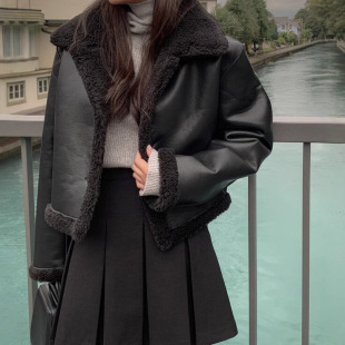 �n��chic 2026�����͹�㼑з��IƤëһ�w���洩���ë�̿�����Ů