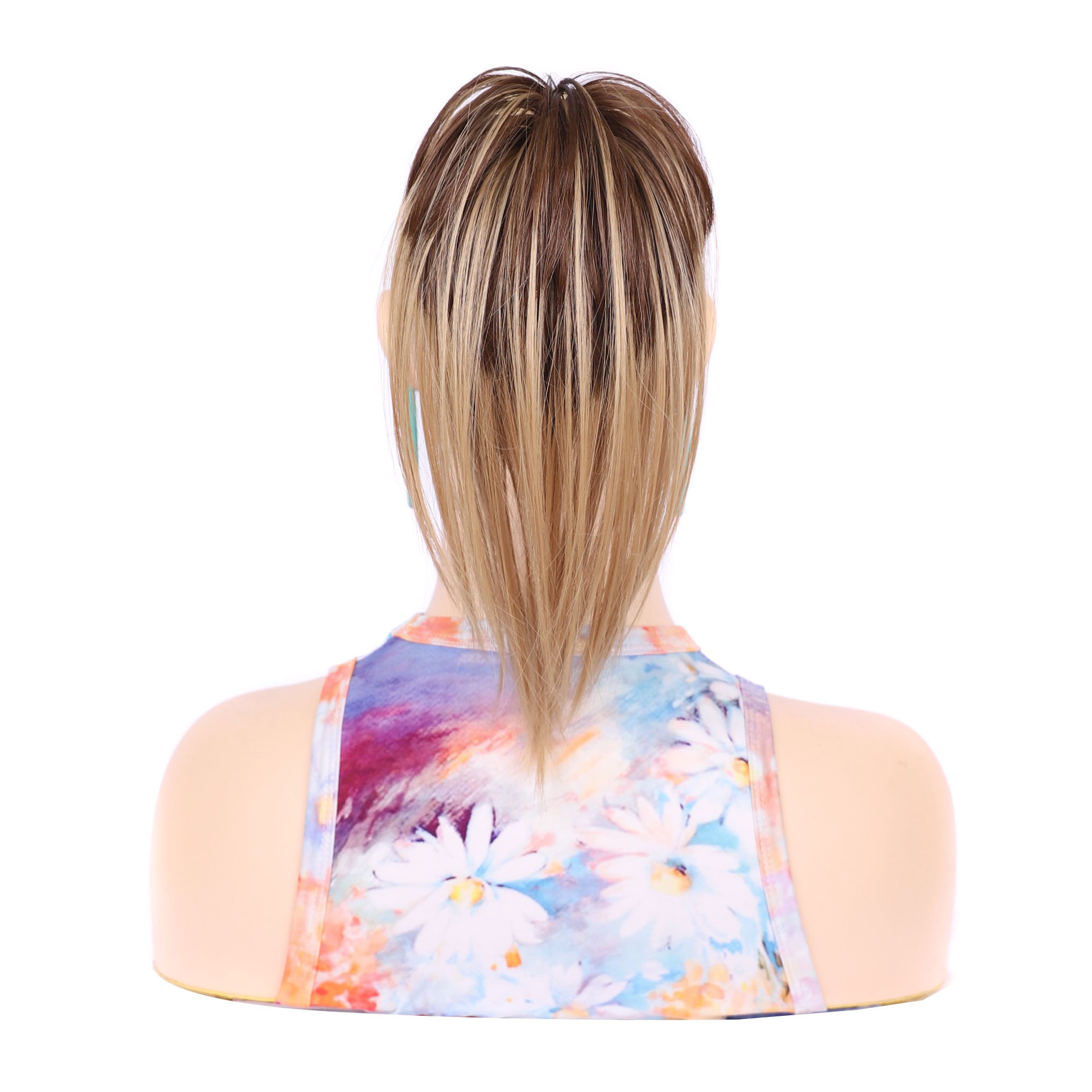 Foreign trade short wig ponytail, waterfall fountain ponytail, tall short hair ponytail, foreign trade gripper ponytail_voghion.com