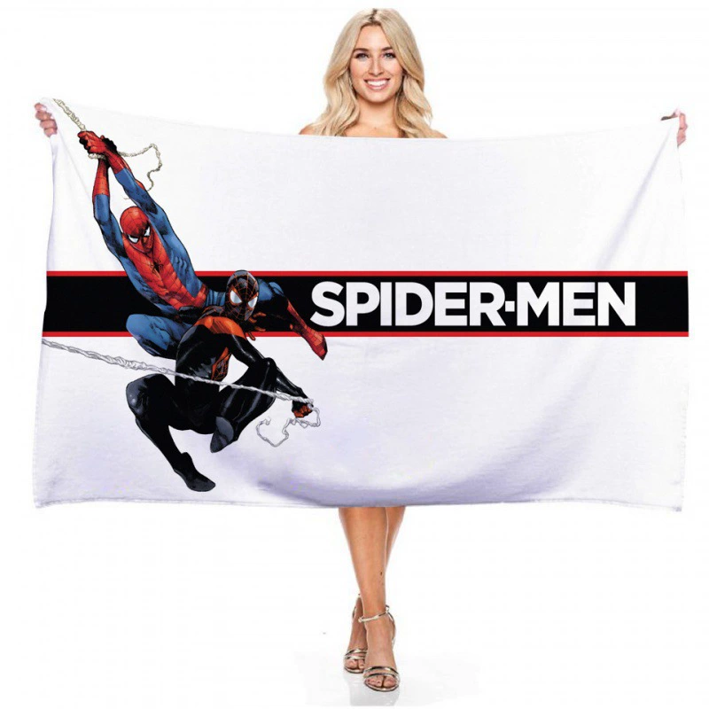 Прямые поставки через границу серия Marvel Spider-Man цифровая печать длинное основание пляжное полотенце полотенце полотенце