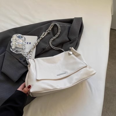 Large Capacity Underarm Bag For Women 2026 Autumn/Winter New Arrival Textured French Niche Tote Bag Fashion Single Shoulder Crossbody Bag - Thumbnail 8