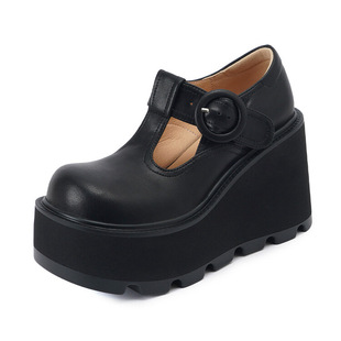 Platform shoes Lolita Punk Diablo Cosplay Lolita Shoes Boots Pumps Round toe