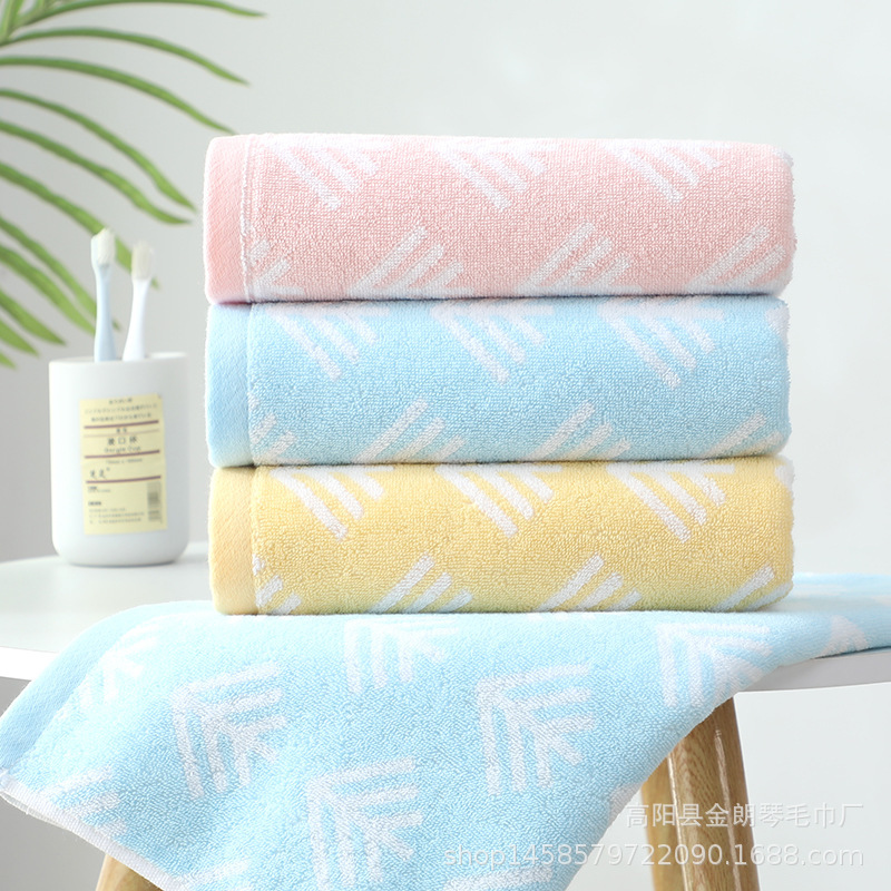 Thin long 90*40cm bath towel large jacquard 21 soft sweat pull back gift large towel