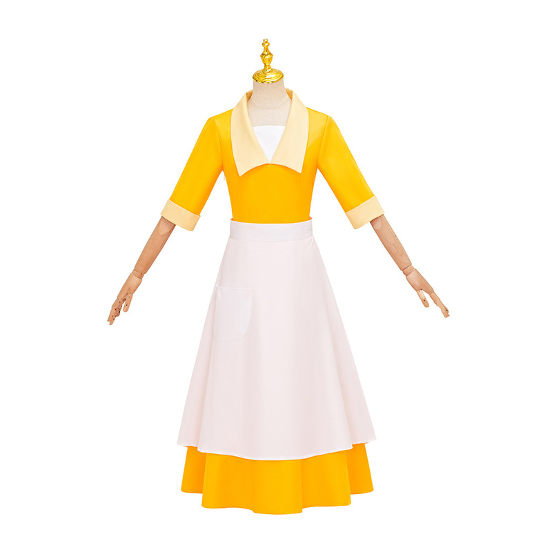 Frog Princess Yellow Servant Costume Princess Costume Stage Performance Costume cosplay