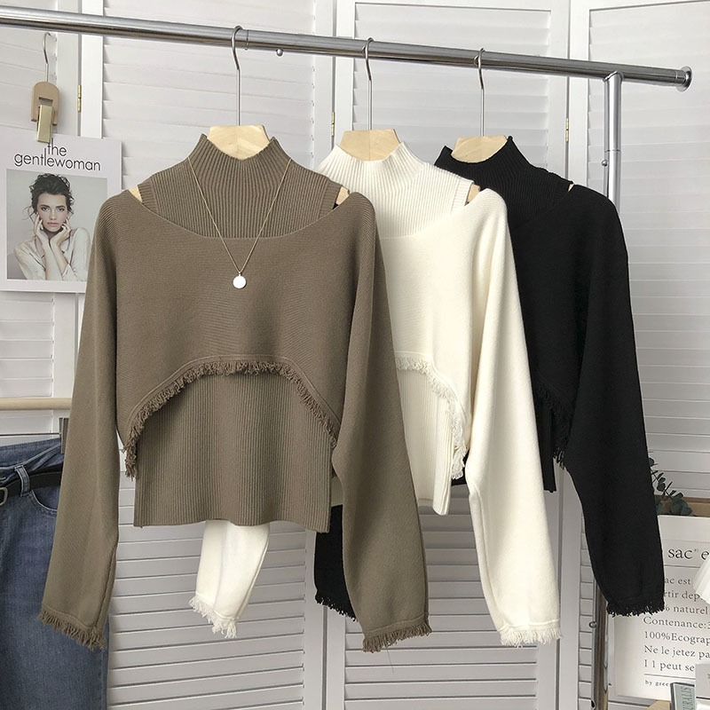 Retro universal knitted long-sleeve
