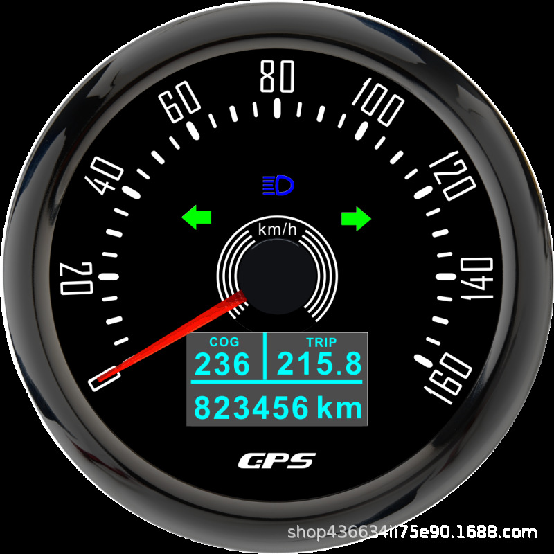 85mm Universal Retro GPS Speedometer Odometer for Cars, RVs, Motorcycles 12V/24V