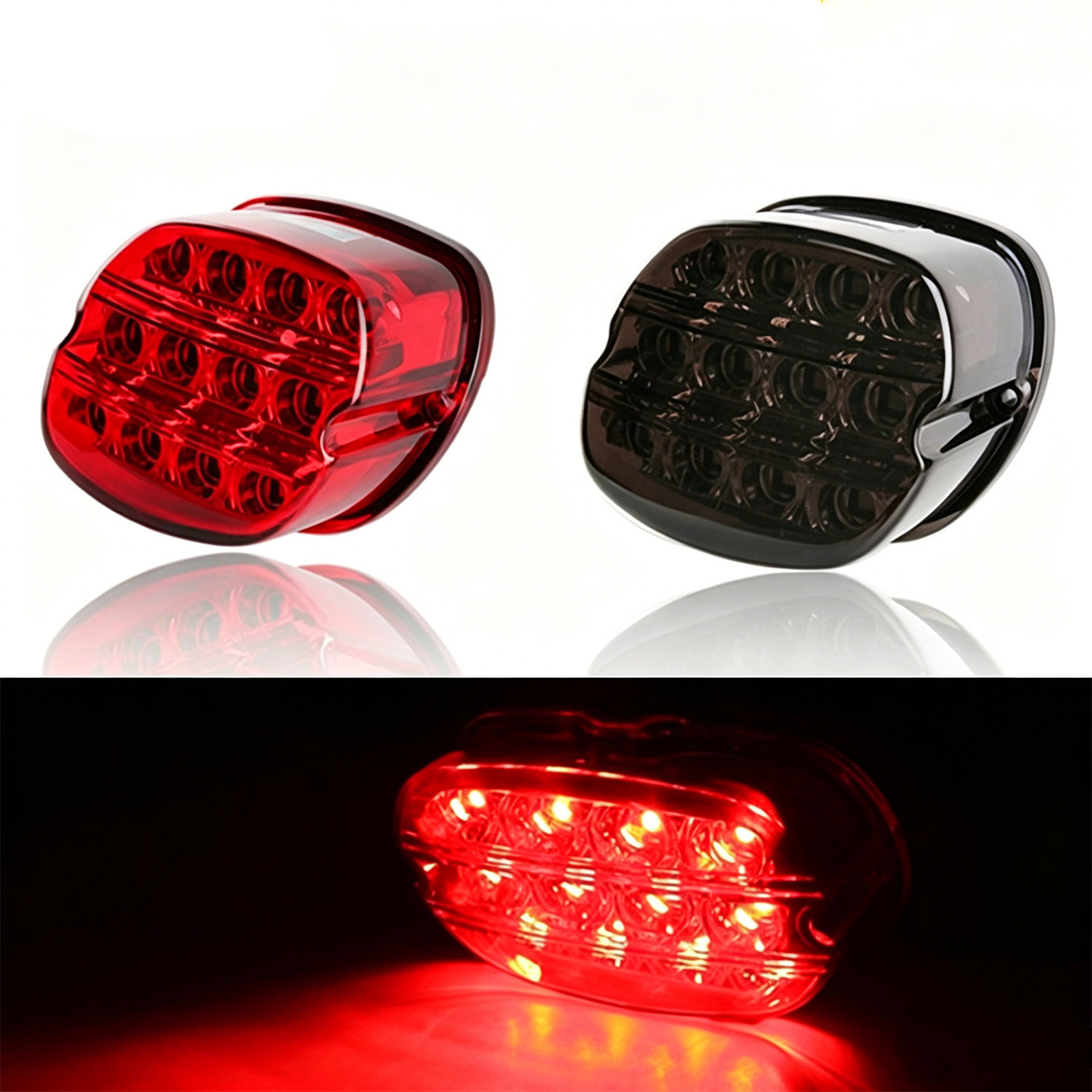 Suitable for Harley-Davidson Motorcycle Modification, Retro Brake Light, Led Tail Light, Running Light, License Plate Light