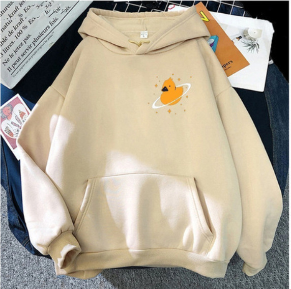 Foreign Trade Cross-border Cartoon Animation Duck Printing Autumn and Winter Fashion Loose Sweatshirt Day Man Loose Hooded Sweatshirt Foreign Trade Cross-border Cartoon Animation Duck Printing Autumn and Winter Fashion Loose Sweatshirt Day Man Loose Hooded Sweatshirt