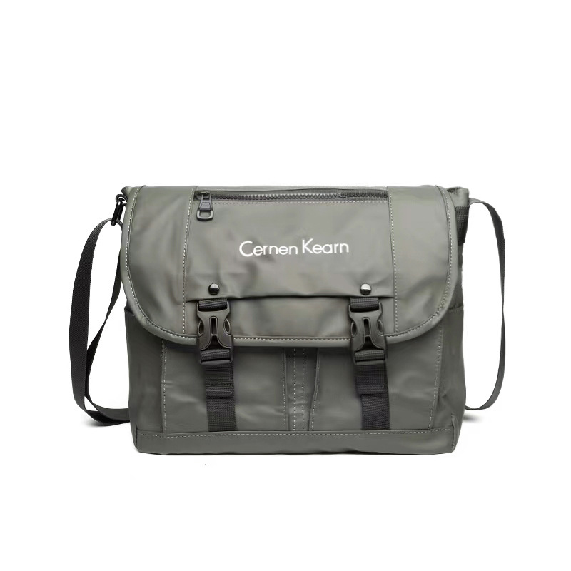 2023 New Men's Crossbody Bag Business Commute Simple Mail Carrier Bag Waterproof Retro Work Style Unisex Shoulder Bag Batch