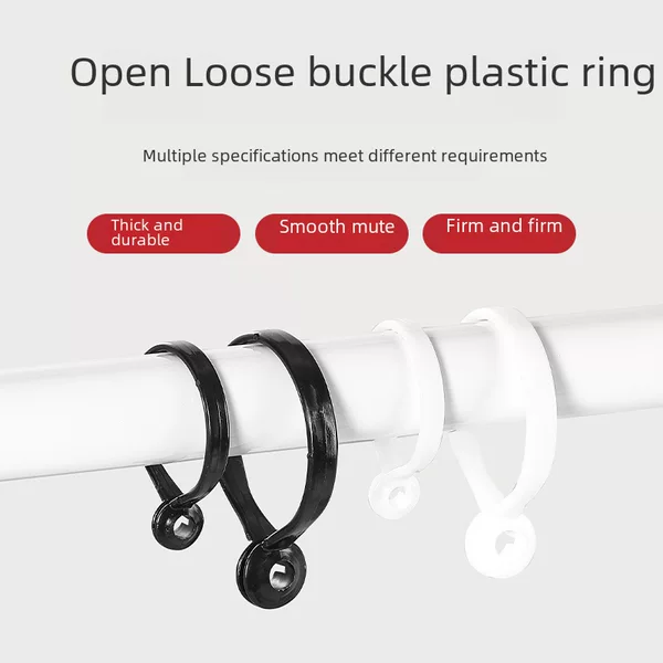 Factory Direct Curtain Hanging Ring Open Ring Roman Rod Circle Ring Curtain Accessories Hook Ring Hook Shower Curtain Buckle