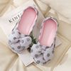Postpartum comfortable footwear with bow for pregnant, summer slippers platform, non-slip sneakers
