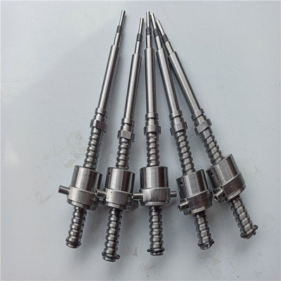 滚珠丝杠厂家定做制1204 2005 3210研磨9cr不锈钢丝杆插片式螺母|ms