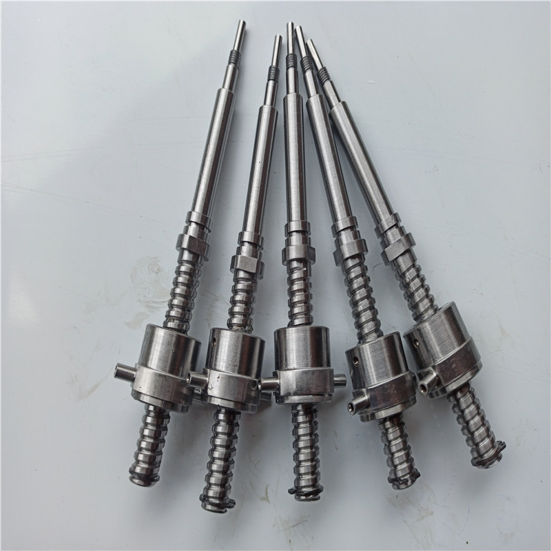 滚珠丝杠厂家定做制1204 2005 3210研磨9cr不锈钢丝杆插片式螺母|ms