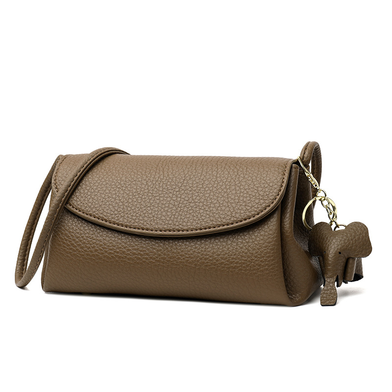 Borsa a tracolla da donna, nuovo modello 2026, mini borsa quadrata semplice e alla moda in morbida pelle per donna._voghion.com