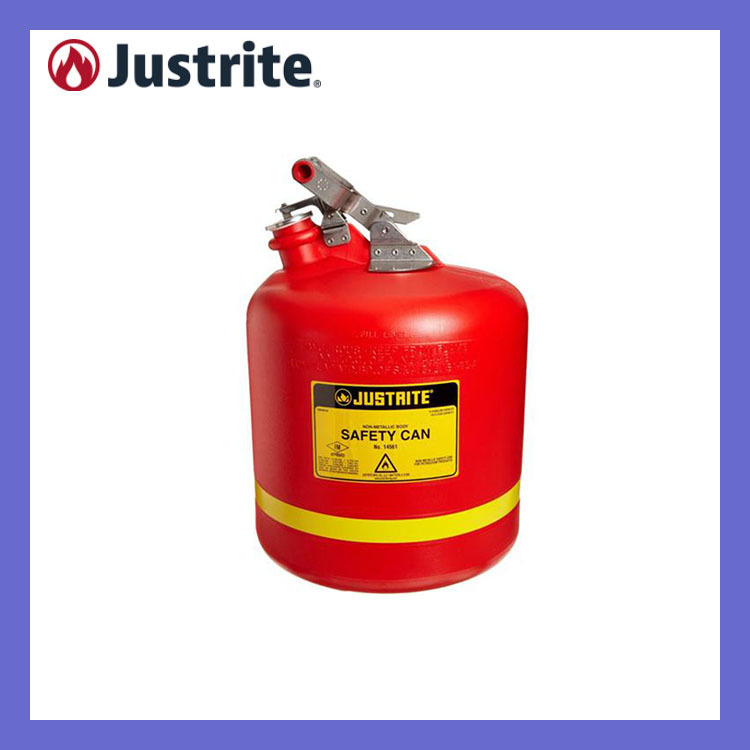杰斯瑞特Justrite19L圆形聚乙烯安全罐14561