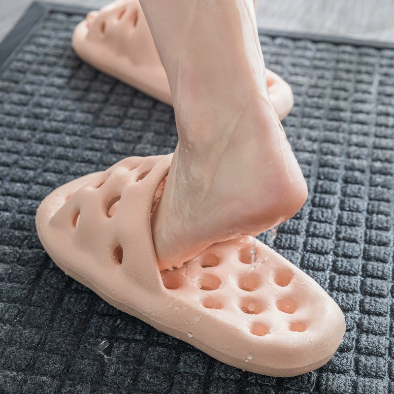 Новая летняя пара пещерная обувь для дома, ванная комната, купание, дамы простые холодные тапочки, утечка воды, противоскользящая оптовая продажа