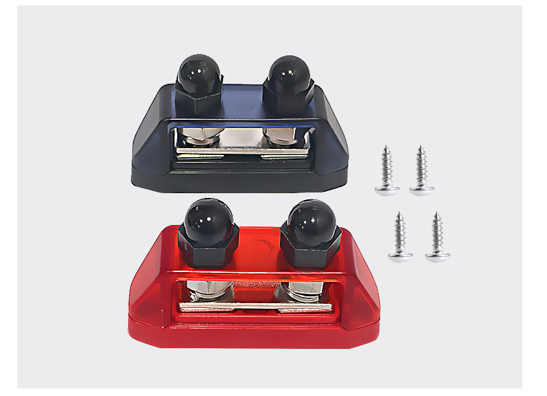 Car RV Yacht Modification Accessories M8M10 Terminal with Cover Wire Row Circuit Modification Wire Row