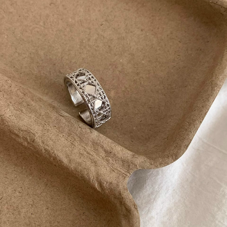 Небольшое дизайнерское кольцо с узором из diamonds, регулируемое украшение, стиль легкой роскоши, высокое качество, на указательный палец