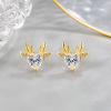 Design advanced earrings, trend of season, light luxury style, high-quality style