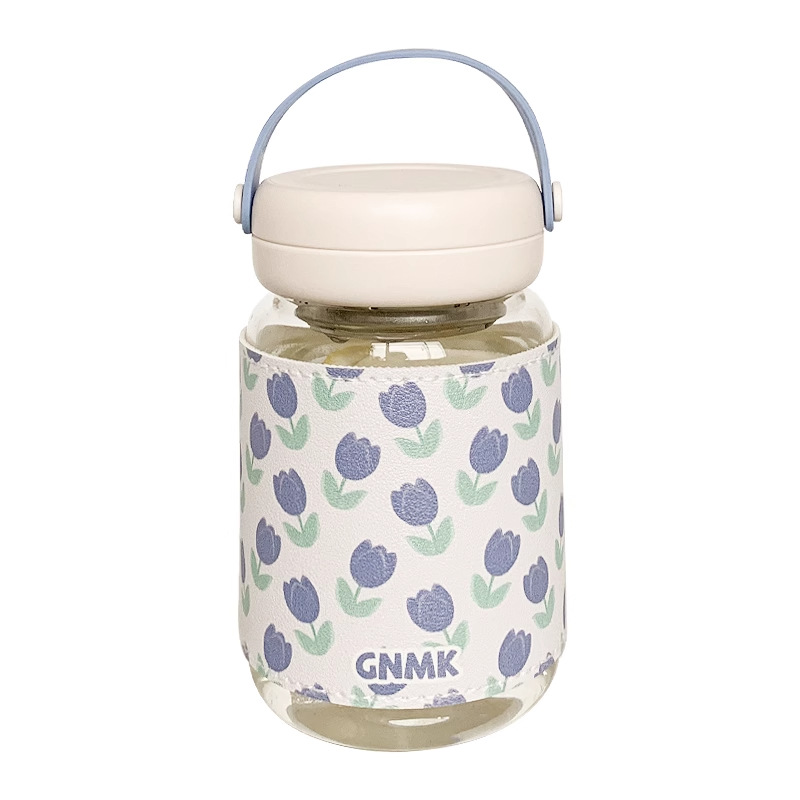 Venta al por mayor envío de alto valor pequeño fresco y lindo con taza de agua de vidrio con barrera de té femenino 2025 nueva taza de oficina de celebridades de Internet