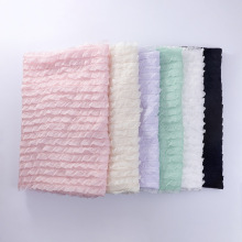 3D立体玫瑰盘花绣花木耳边刺绣盘带欧根纱布料服装辅料连衣裙礼服